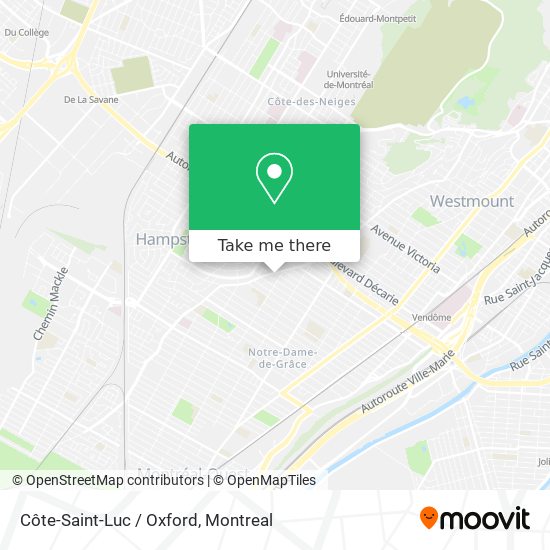 Côte-Saint-Luc / Oxford map