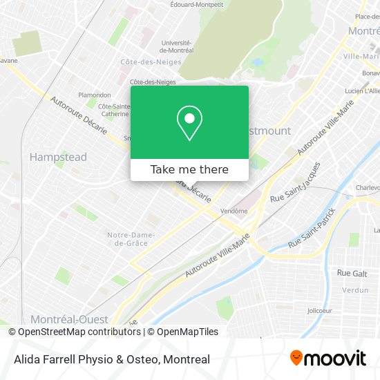 Alida Farrell Physio & Osteo map
