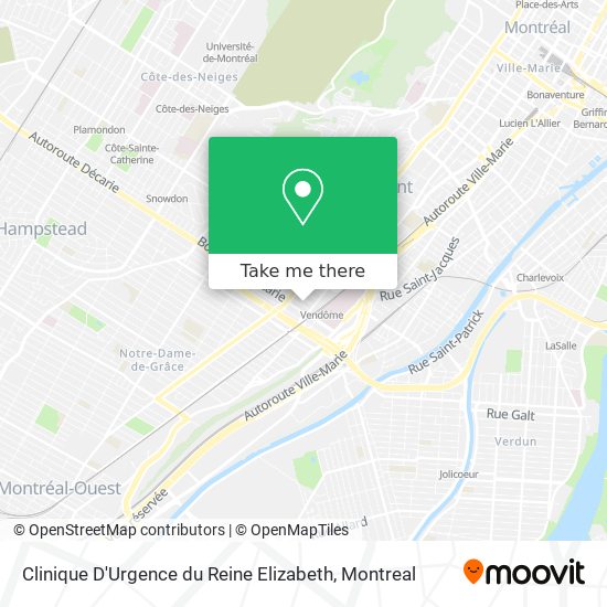 Clinique D'Urgence du Reine Elizabeth map