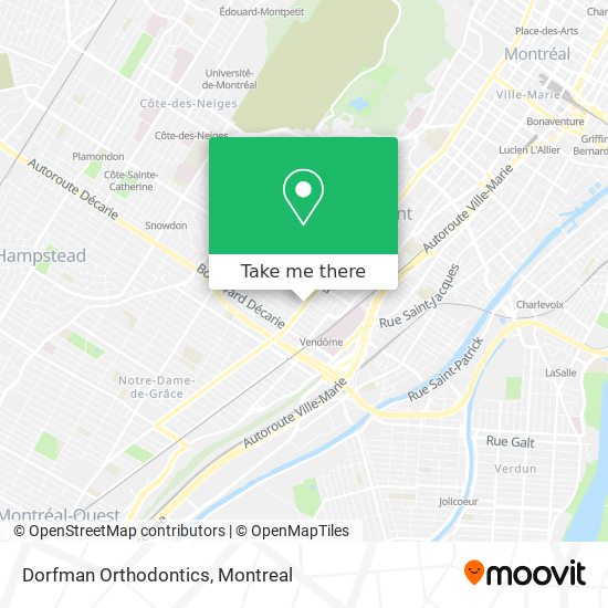 Dorfman Orthodontics map