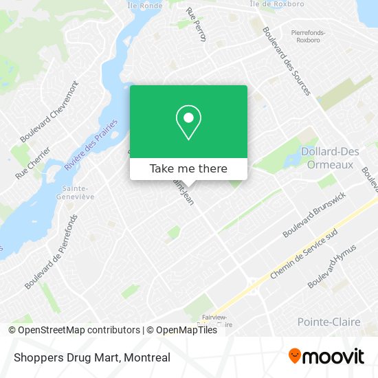 Shoppers Drug Mart map