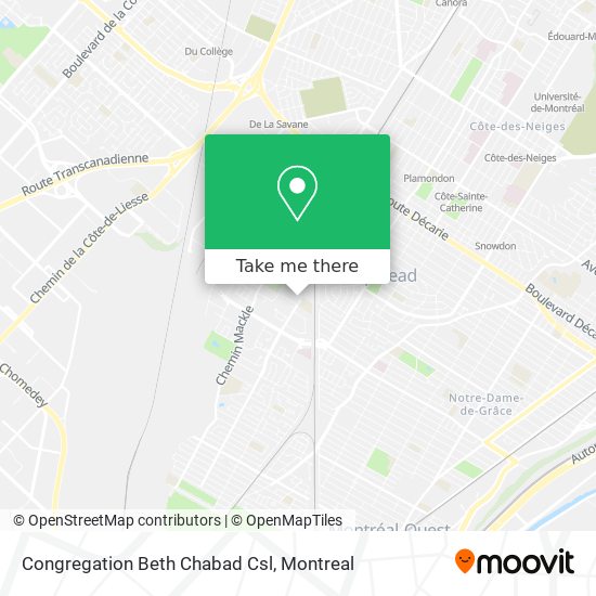 Congregation Beth Chabad Csl map