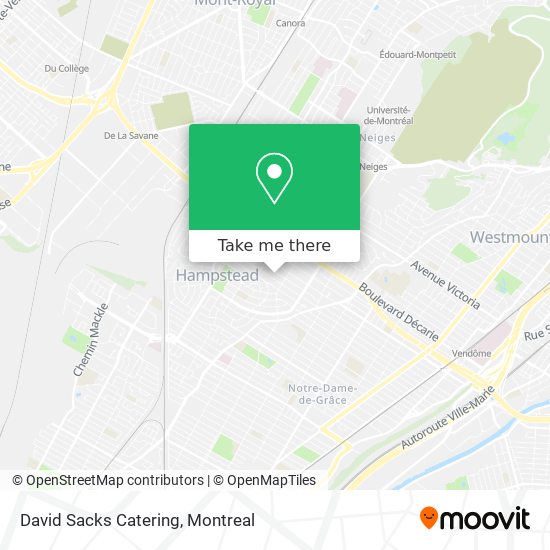 David Sacks Catering map