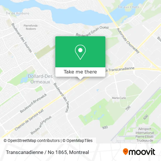 Transcanadienne / No 1865 map