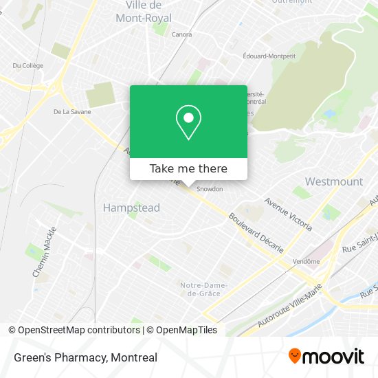 Green's Pharmacy map