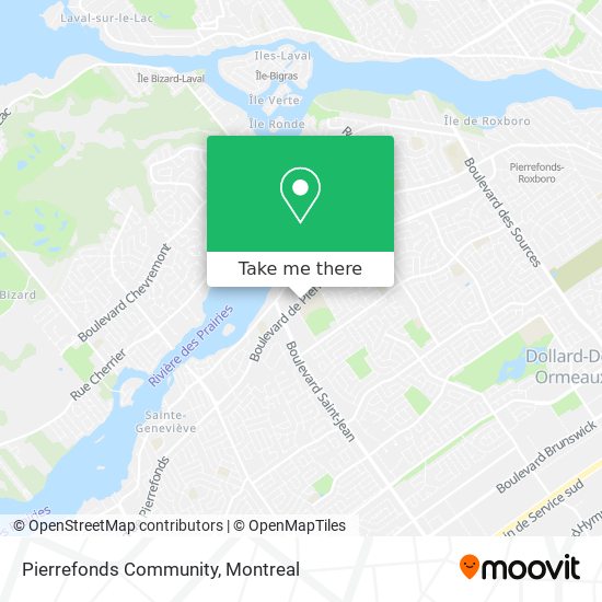 Pierrefonds Community map