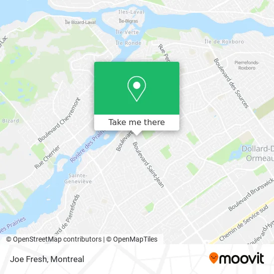 Joe Fresh map