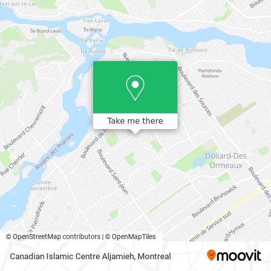 Canadian Islamic Centre Aljamieh map