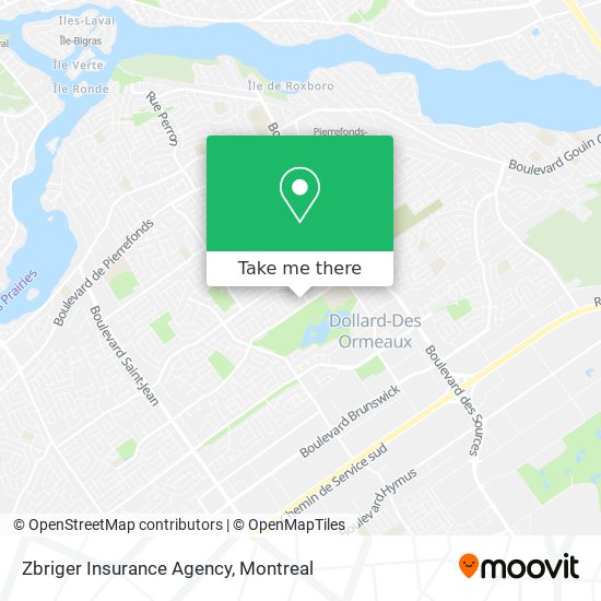 Zbriger Insurance Agency map
