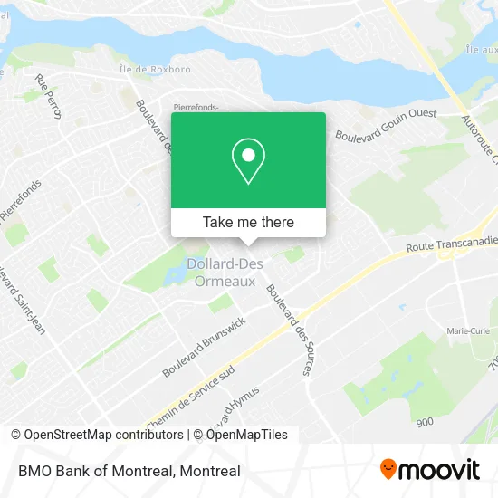 BMO Bank of Montreal map