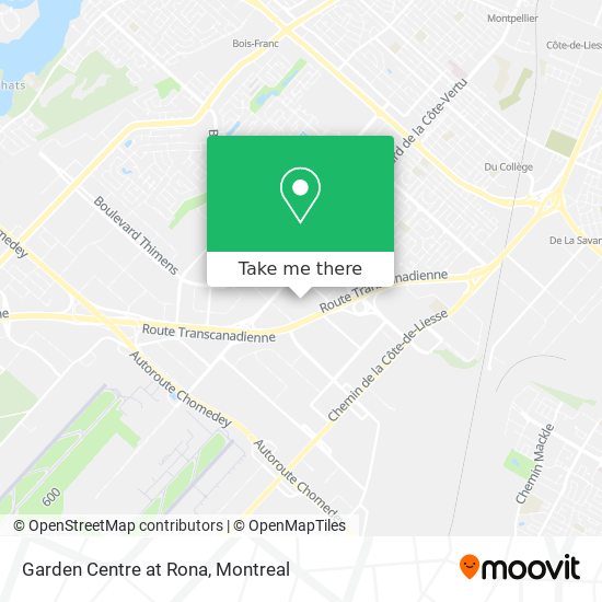 Garden Centre at Rona map