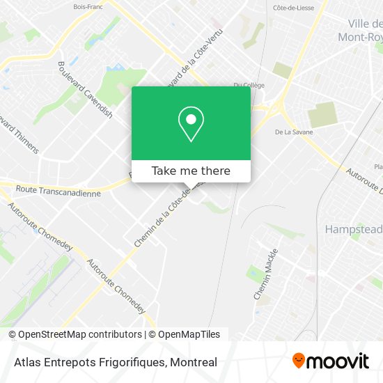 Atlas Entrepots Frigorifiques map