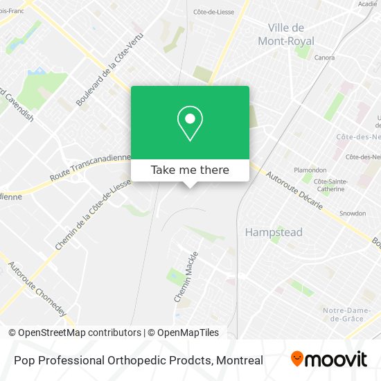 Pop Professional Orthopedic Prodcts map