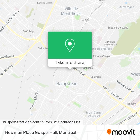 Newman Place Gospel Hall map