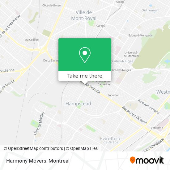 Harmony Movers map