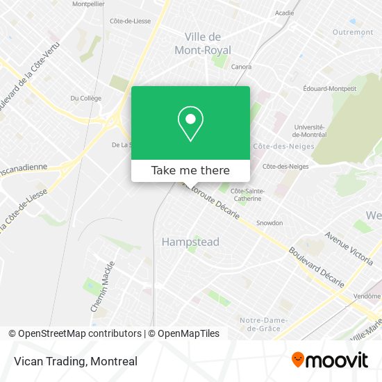 Vican Trading map