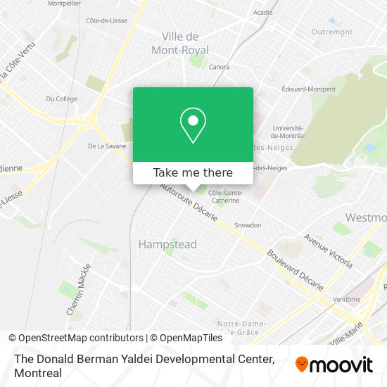 The Donald Berman Yaldei Developmental Center map