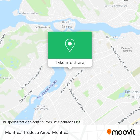 Montreal Trudeau Airpo map