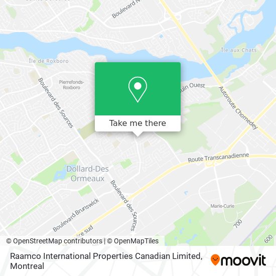 Raamco International Properties Canadian Limited map