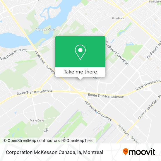Corporation McKesson Canada, la map