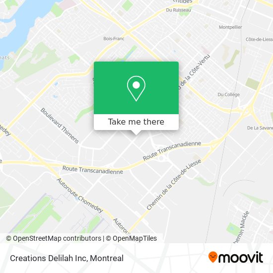 Creations Delilah Inc map