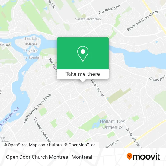 Open Door Church Montreal map