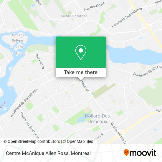 Centre McAnique Allen Ross map