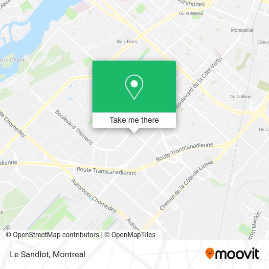 Le Sandlot map