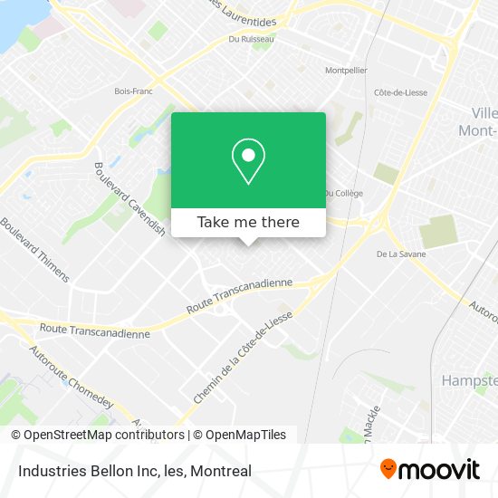 Industries Bellon Inc, les map