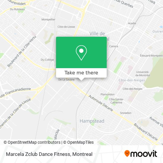 Marcela Zclub Dance Fitness map