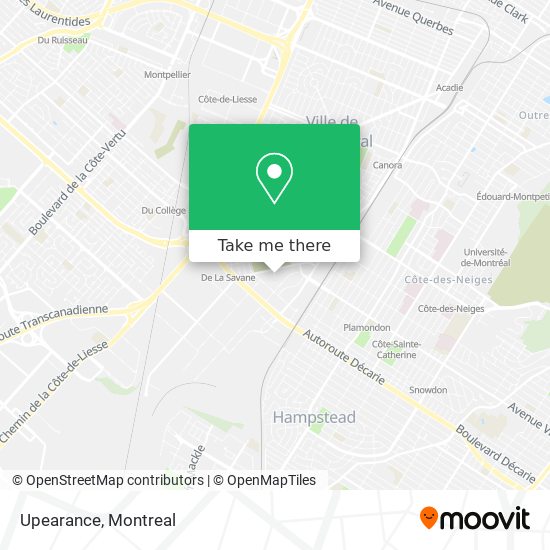 Upearance map