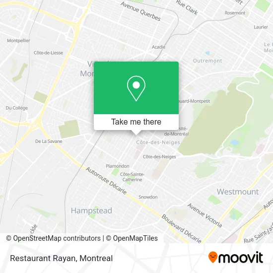 Restaurant Rayan map