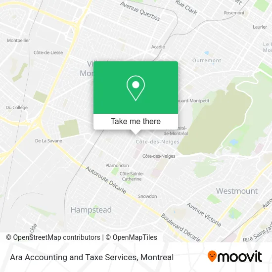 Ara Accounting and Taxe Services map