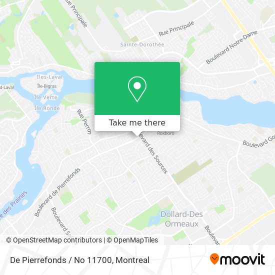 De Pierrefonds / No 11700 map