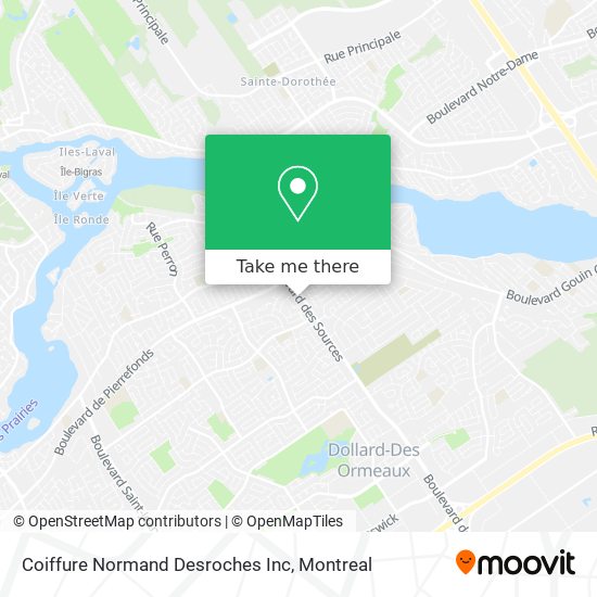 Coiffure Normand Desroches Inc map