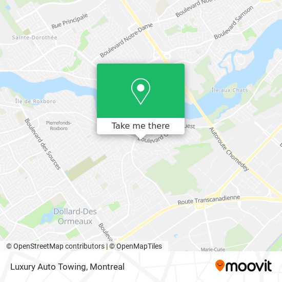 Luxury Auto Towing map