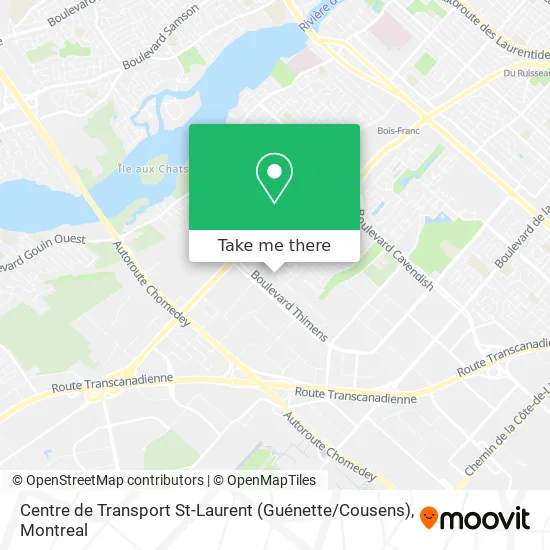 Centre de Transport St-Laurent (Guénette / Cousens) map
