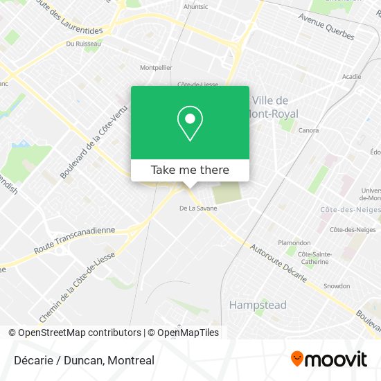 Décarie / Duncan map