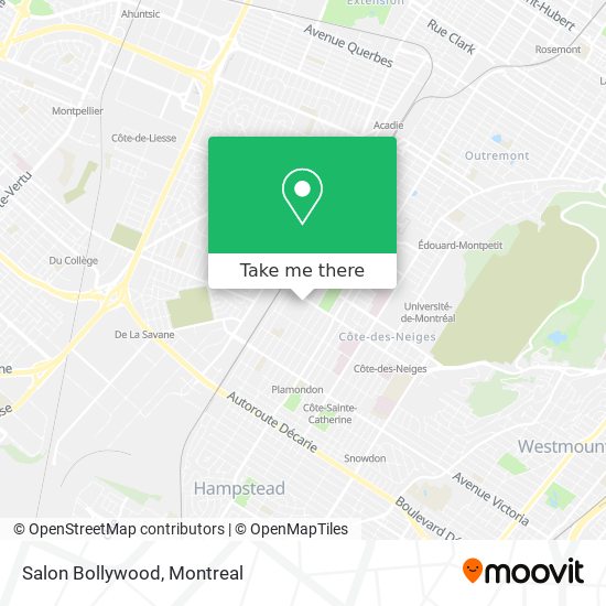 Salon Bollywood map