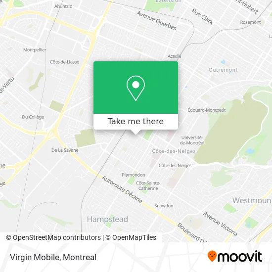 Virgin Mobile map