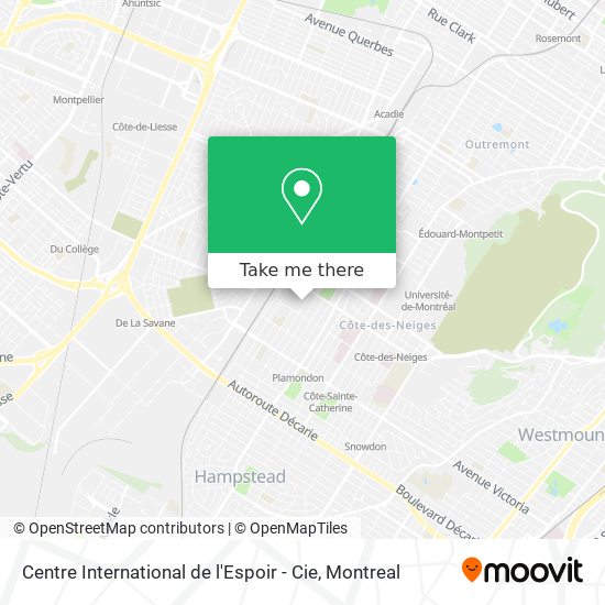Centre International de l'Espoir - Cie map
