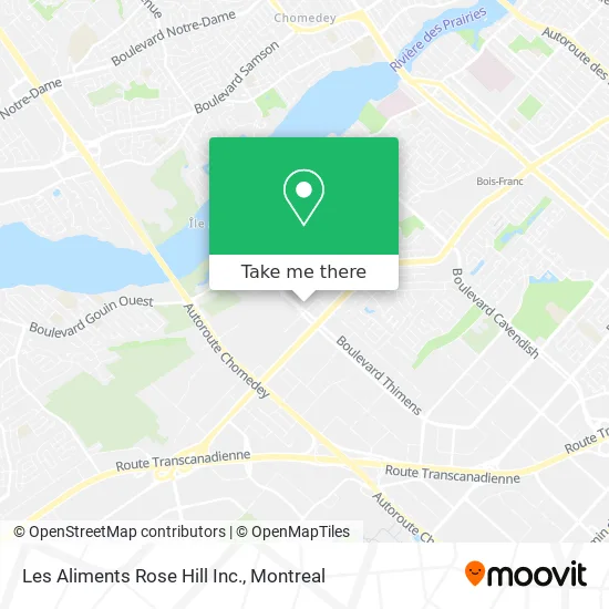 Les Aliments Rose Hill Inc. map