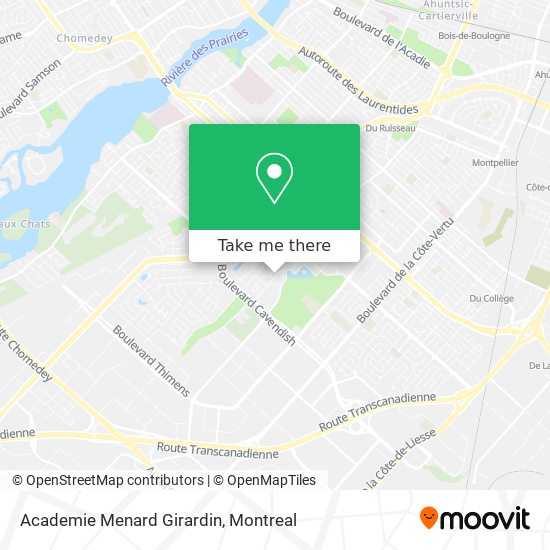 Academie Menard Girardin map