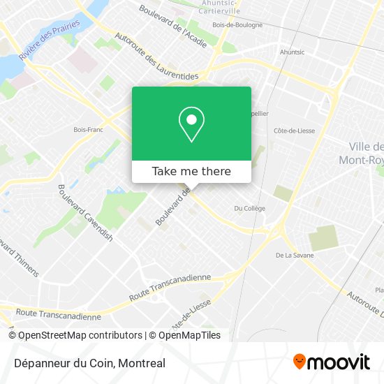 Dépanneur du Coin map