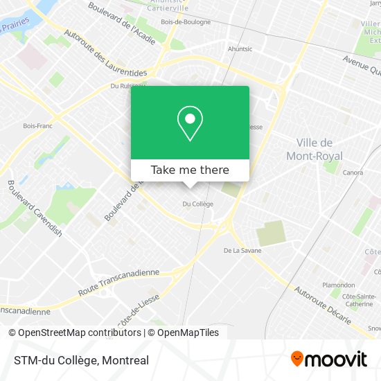 STM-du Collège map