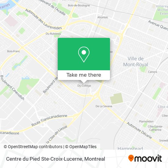 Centre du Pied Ste-Croix-Lucerne map