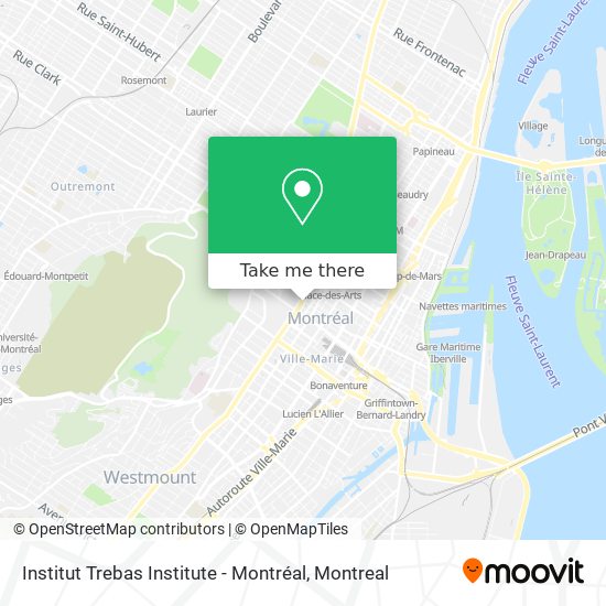 Institut Trebas Institute - Montréal map