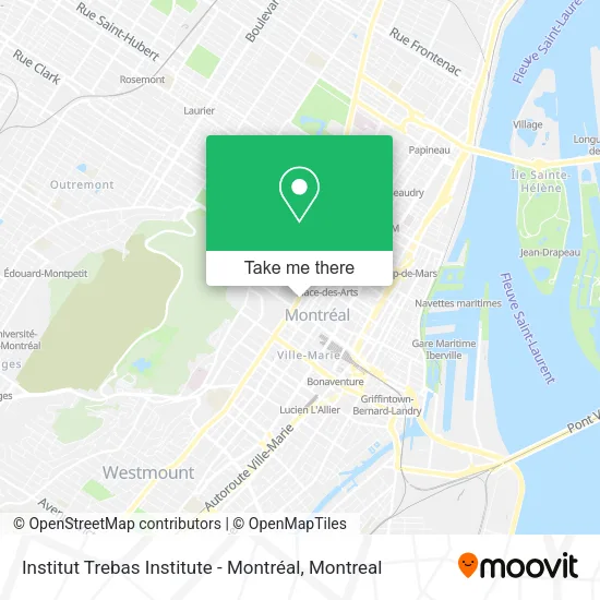 Institut Trebas Institute - Montréal map