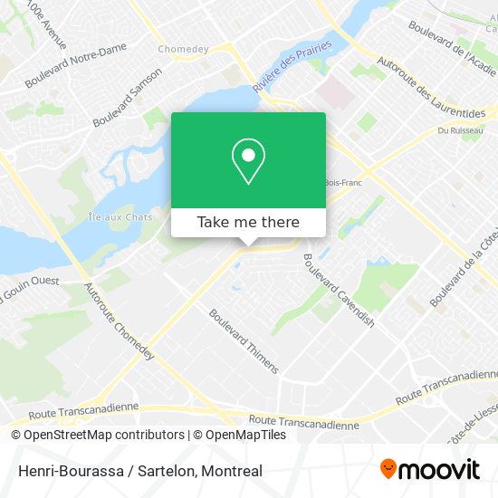Henri-Bourassa / Sartelon map