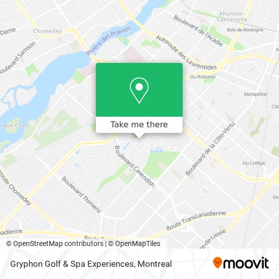 Gryphon Golf & Spa Experiences map